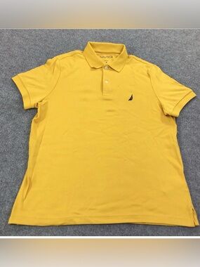 Nautica Men’s Gold Polo Shirt - Classic Short Sleeve*NWT* Size XL